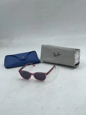 Ray Ban Kids Square Sunglasses Transparent Pink/Violet RJ9080S
