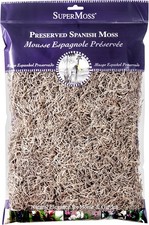 SuperMoss 26914 Spanish Moss Preserved, Natural, 8oz 200 cubic inch 