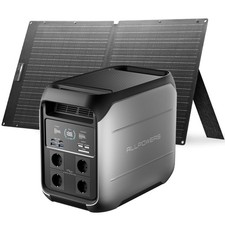 ALLPOWERS P1800 Powerstation 1800W 1024Wh Solarspeicher mit 100W Solarpanel