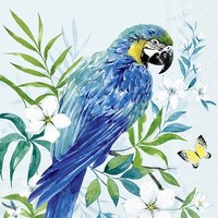 IHR Servietten Parrot Light Blue | Blue | 33 X 33 Cm | 3 Lagig | 20 Servietten