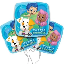 Anagram Bubble Guppies Birthday Party Balloons  - Officially Licensed - 3 Count
