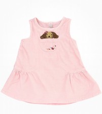 Gymboree 18-24M Pink Corduroy Jumper Dress Dog Pocket Vintage 2005 Primrose