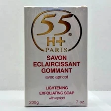 55 H+ PARIS Exfoliating Soap with Apricot 200g / 7 oz
