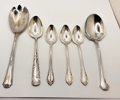 1847 Rogers Bros Old Colony Spoons Silverplate Silverware Lot Of 6
