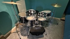 Mapex Tornado 5-Piece Junior Starter Drum Kit In Black. Excellent Condition.