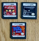 Lot of 3 Nintendo DS Games – Cartridge Only – Untested