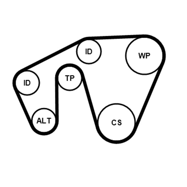 Keilrippenriemensatz Continental Ctam 5PK1310K1 FüR Mercedes Klasse W169 Sports-image