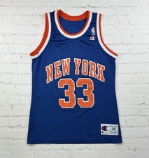 Vintage 90s Champion NBA New York Knicks Jersey 33 Patrick Ewing Size Small 36