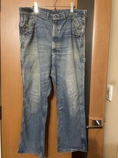 Rare 60s Lee Red Tag Jelt Denim Painter Pants, USA Vintage Workwear Jeans