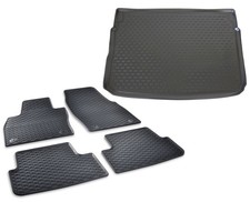 Gummi Fußmatten Kofferraumwanne Set für Seat Arona 2017- oben Gummimatten