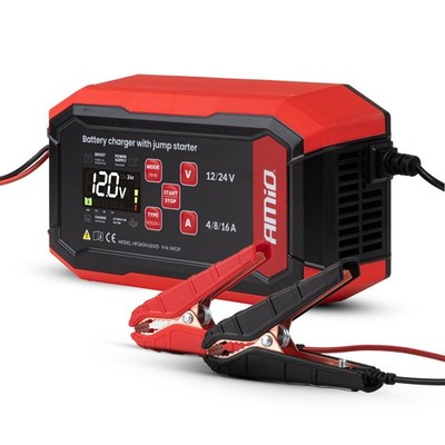 Prostownik cyfrowy z wspomaganiem rozruchu AGM GEL STD LFP MAX 16A 12V 24V PRO A