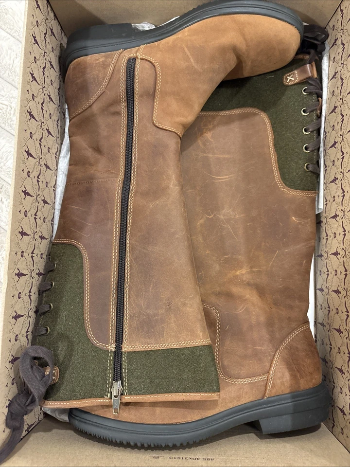 BOTAS DE MONTAR CLARKS TAVOY CUERO MARRÓN CEDRO HASTA LA RODILLA ZAPATOS EE. UU. MUJER TALLA 8,5 M Foto 4 de 4