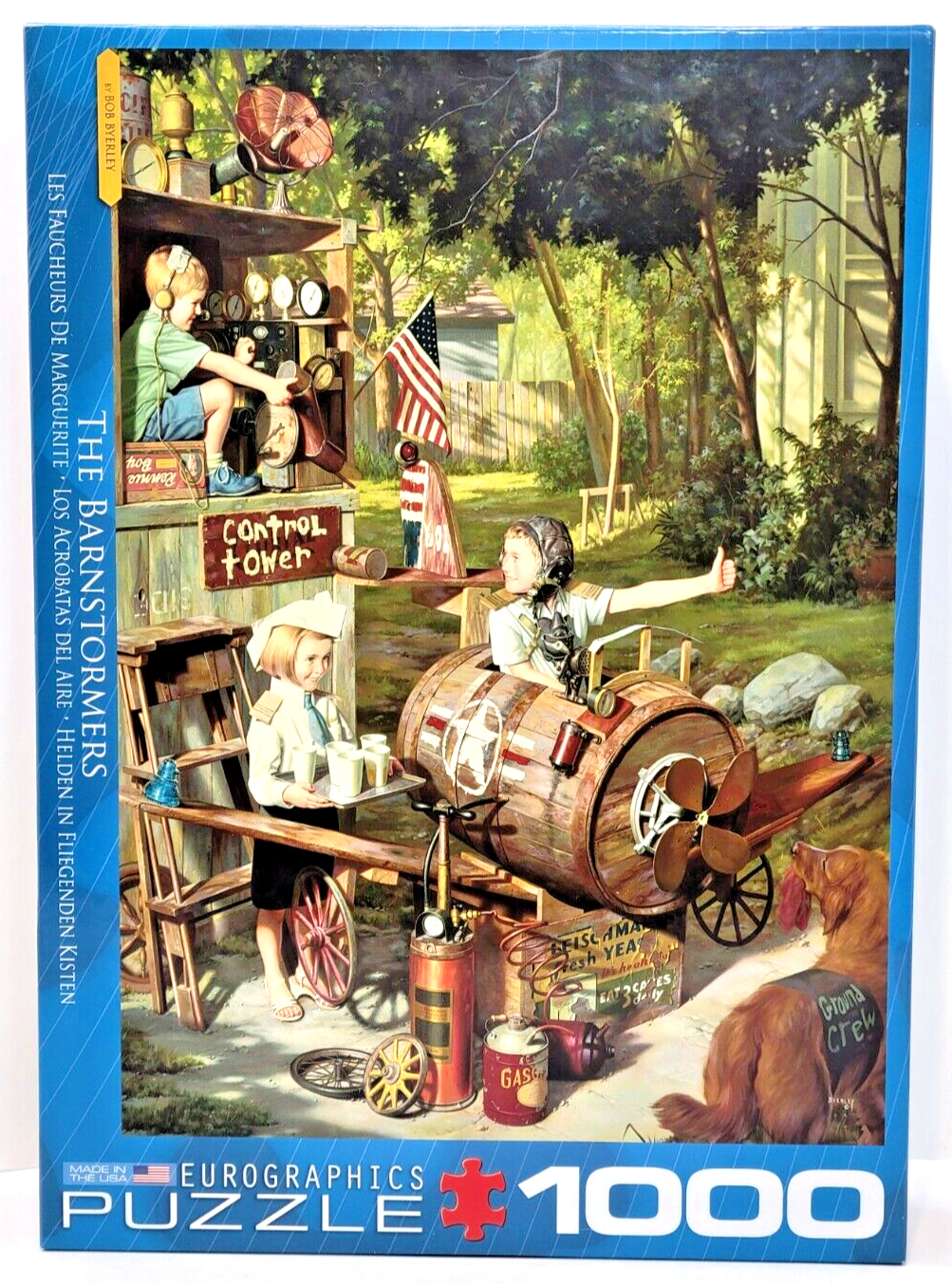 Eurographics The Barnstormers Jigsaw Puzzle Artist Bob Byerley 1000 Pcs