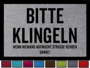 Fussmatte Turmatte Bitte Klingeln Strasse Kehren Lustig Spruch