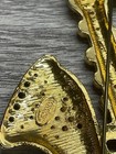 Escada Large Saxophone Brooch Beautiful Stone Crystal Rhinestones vintage — photo 6