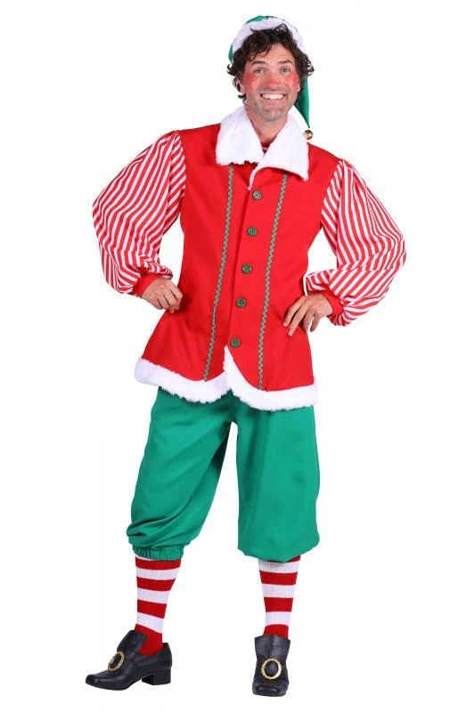 Santa Helfer Gehilfe Elfe Elfen Zwerg Wichtel Weihnachten Nikolaus Kostüm Anzug - Bild 1 von 1