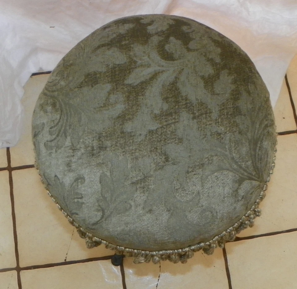 Taburete de piano/taburete de órgano estampado verde hierro negro (PB-18) Foto 2 de 4