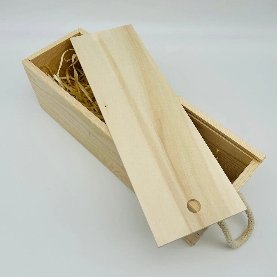 Weinflaschen Holzkiste Geschenkbox Flaschenkiste Geschenk Tragegriff Deckel Deko - Bild 2 von 4