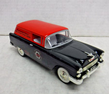 Black/Red 1955 Chevrolet Delivery Liberty 1/25 Scale Diecast Car 122623AST2
