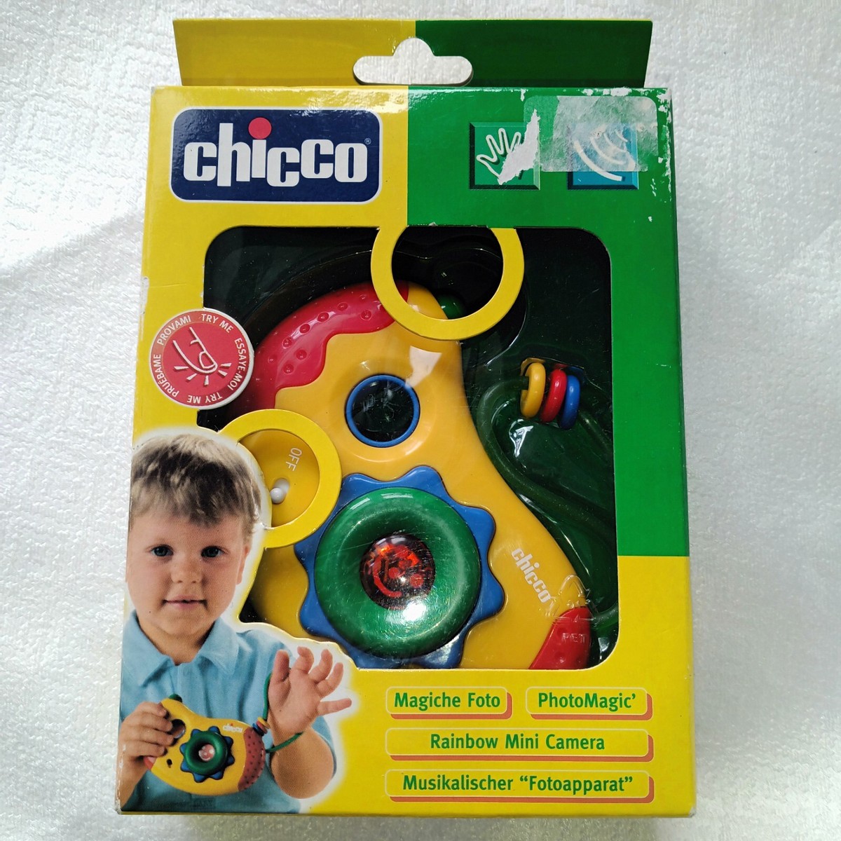 Chicco play camera for boys or girls colorful and fun ages and up