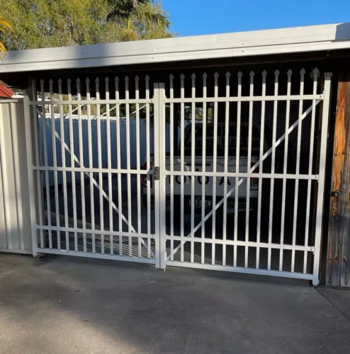 Custom Width & Height in Black - Dark Grey Spear Spike Security Fence Panels - Picture 9 of 9