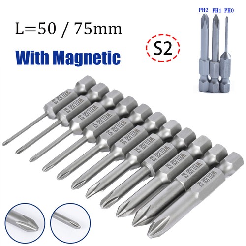 PH00 Cross Head Screwdriver Bit For Model Railroad Track Screws - Magnetic, Made In Japan 9 thumbnail image
