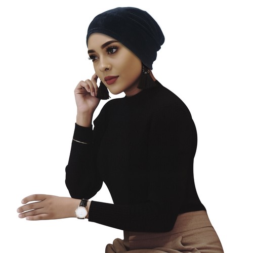 Underscarf Muslim Women Hijab Bonnet Cap Wrap Head Cover Velvet Turban Hair Loss - Picture 17 of 23