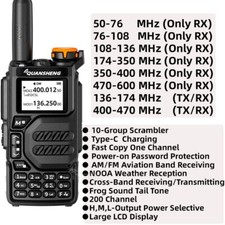 Quansheng UV K5 Walkie Talkie Portable Radio Am Fm UV-K5 Air band Radio
