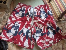 NEW Authentic Vilebrequin MOOREA Swim Trunks - PANDA - MEN XL - MULTICOLOR