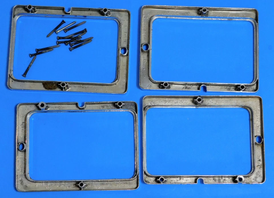 1981 1982 1983 Chrysler Imperial OEM фары хромированный ободок - набор из 4 - Изображение 3 из 4