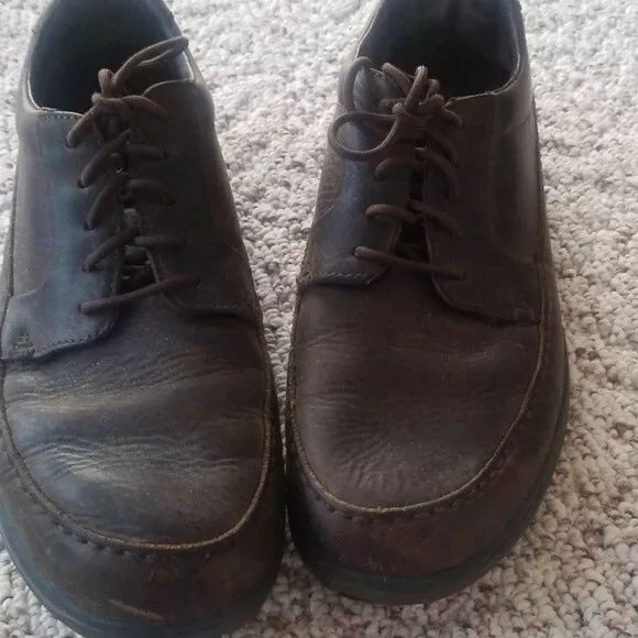 Rockport Leather upper Balance man made chocolate brown excellent condition