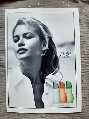Perfume Paper Advertising. 1996 Escada Sport - Perfume Ad