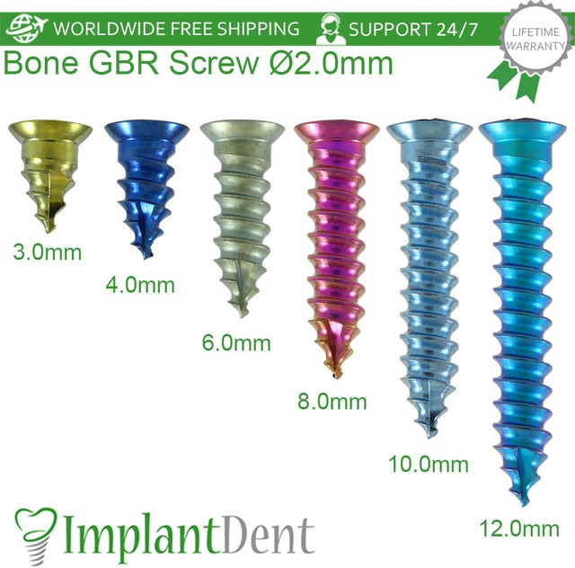 Self Tapping Bone GBR Screw Ø2.0mm Membrane Fixation Surgical Dental