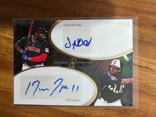 Jose Ramirez & Jhonskensy Noel RC 2025 Topps Dynamic Duals Black /50 Auto #4E