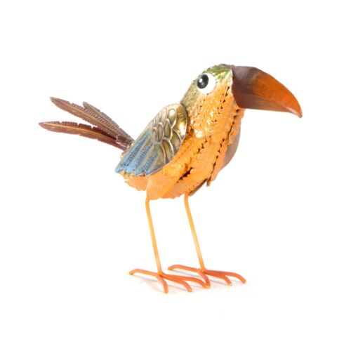 Q.bo | Tucano uccello decorativo artigianale in metallo giardino balcone casa - Foto 1 di 2