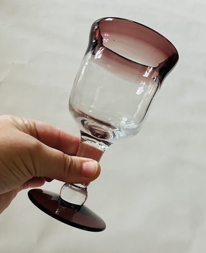 Vintage Purple Margarita Glasses X4 & Dip Bowl Hand blown Mexican Margarita’s - Picture 16 of 23