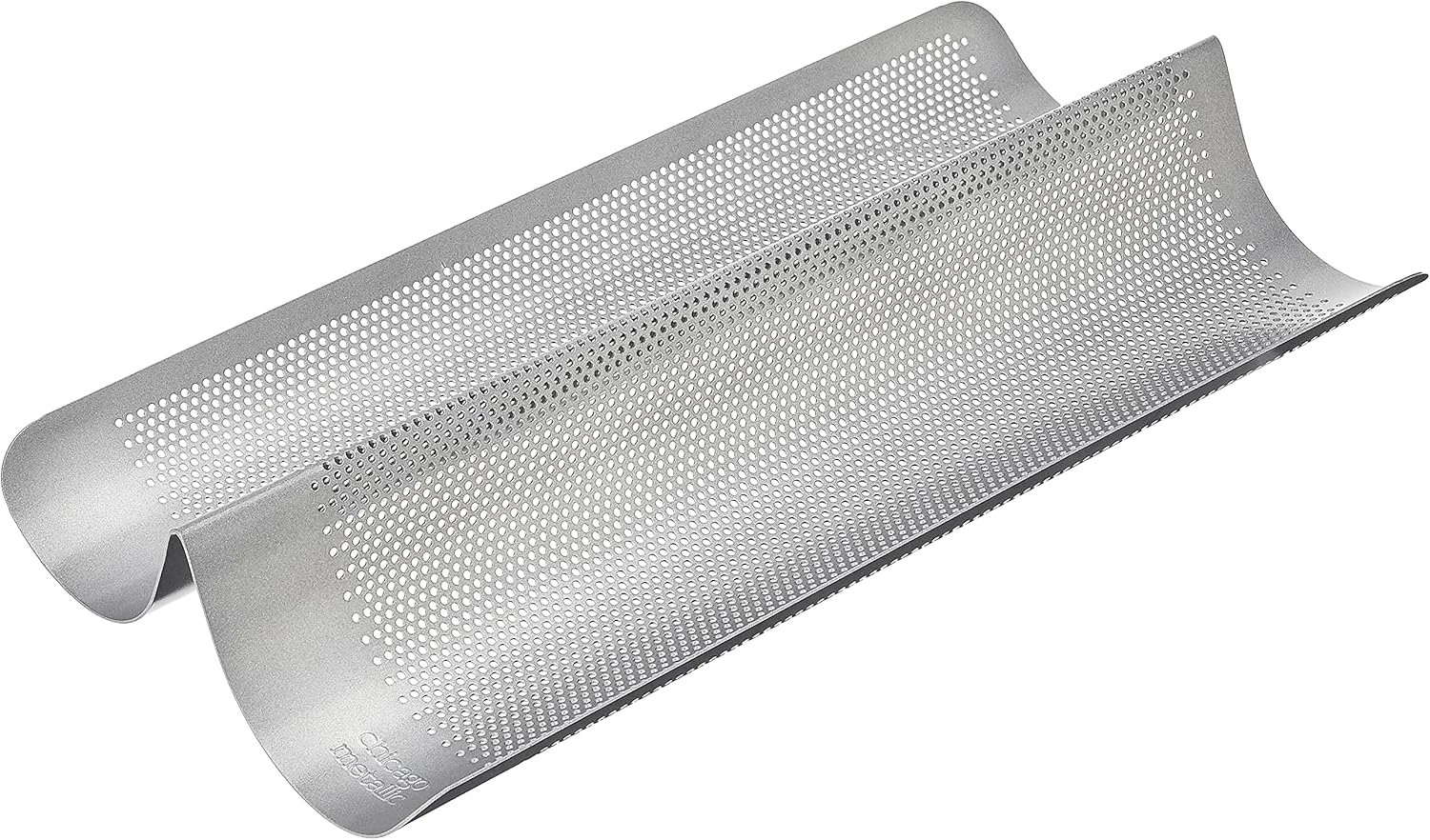 Commercial II Non-Stick Perforated French Bread Pan, Perfect for Creating a Cris