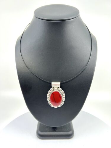 TAXCO Mexico Sterling Silver & Red Howlite Vintage