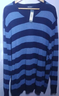 vintage Cherokee Sweater Mens XXL 100% cotton long sleeve blue 