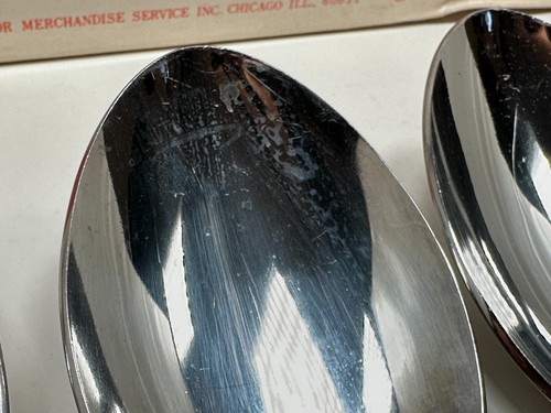 Versailles by MSI Japan Stainless Table Serving Spoons Flatware NOS Box Vintage - Picture 10 of 24