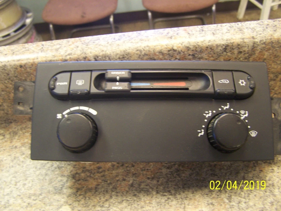 Chrysler Pacifica 2005 2006 2007 2008 calefacción temperatura control de aire acondicionado OEM DOBLE ZONA Foto 3 de 4