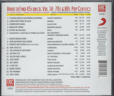 Rare CD Vol. 14 Hard To Find 45's 70s & 80s Pop DOUBLE Climax Blues Band NEW