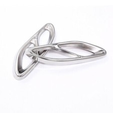 Silver Exhaust Pipe Tip Cover For Mercedes Benz A B C E Class GLE GLC W246 W213