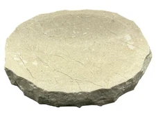 Zara Home Beige Marble Round Tray Soap Dish Decorative Accent