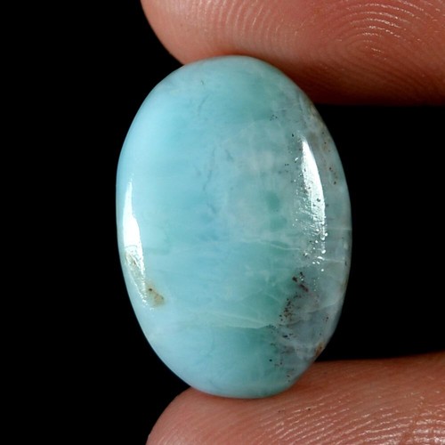 Cabochon Di Larimar Naturale 27 Ct - Forma Ovale 28x15x6 Mm, Pietra Preziosa Sfusa Per Creare Gioielli Fai Da Te