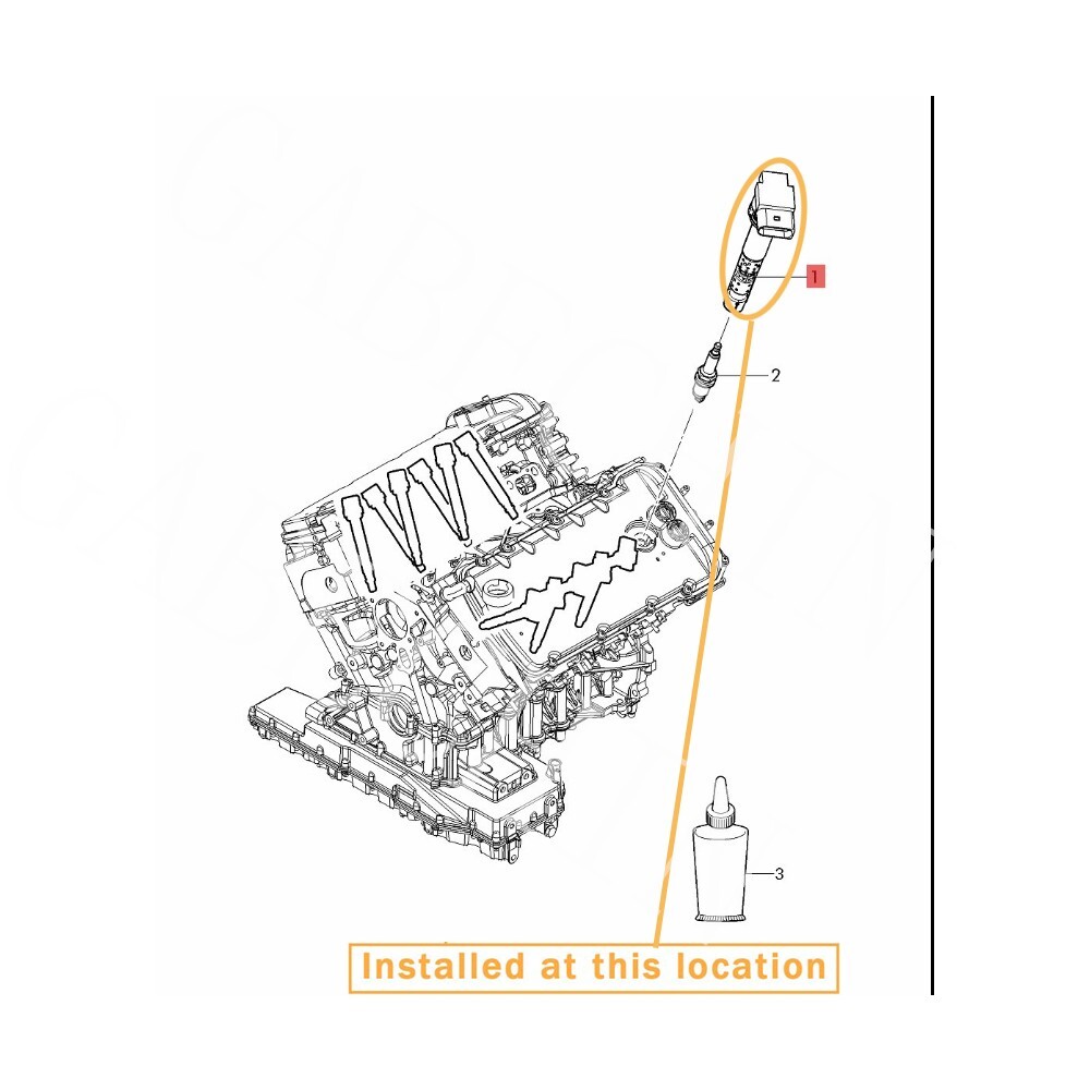 For Bentley Continental GT ignition coil spark plug connector 07C 905 715 A