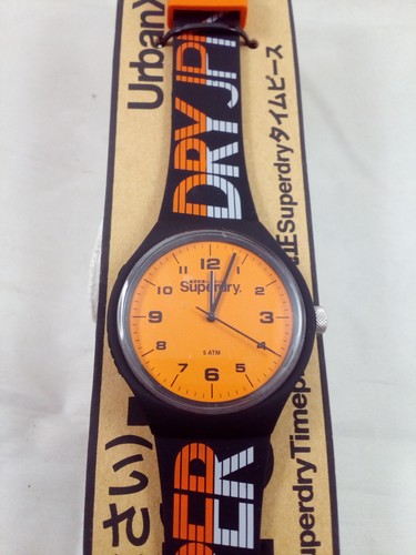 Superdry Orologio Analogico Quarzo Uomo con Cinturino in Silicone SYG212NB