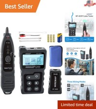 Advanced Network Cable Tester with PoE  AC Voltage Detection for Professionals