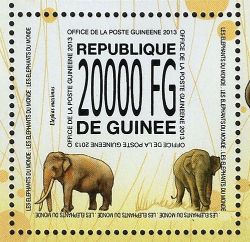 Elephants Stamp Bundle of 2 Loxodonta Africana Cyclotis S/S MNH #10097-10099 - Picture 10 of 11