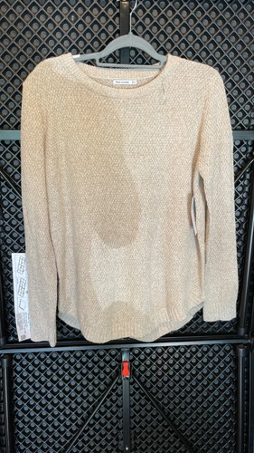 pink clover nickole textured pullover 